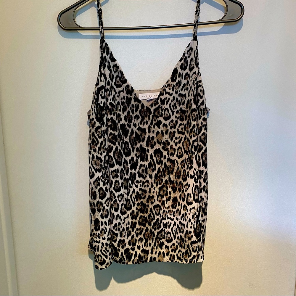 Socialite Cheetah Print Camisole Top